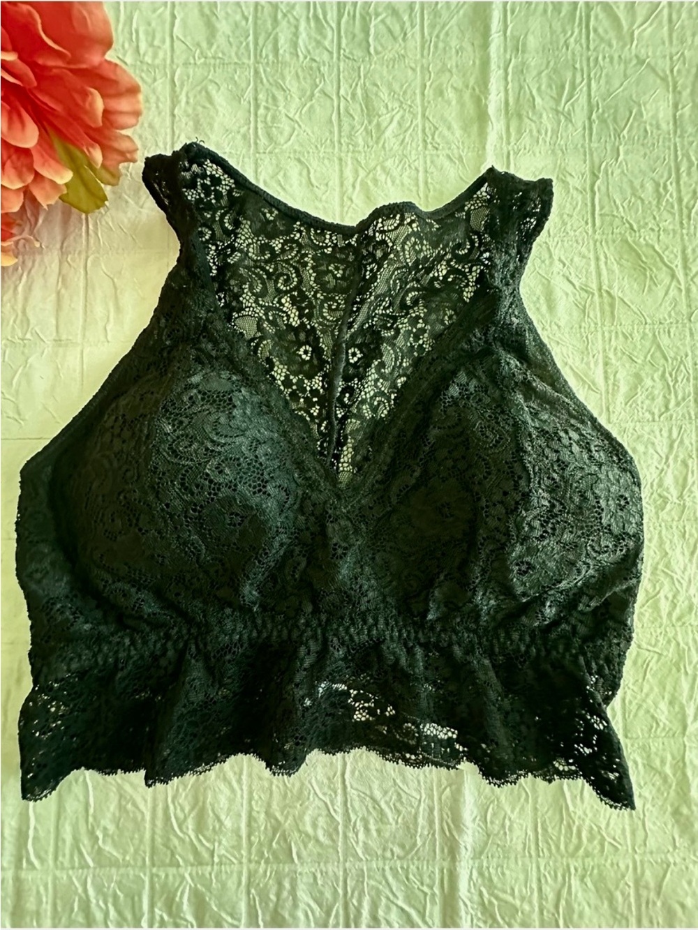SOMA NWOT Beautiful Black Lace Bralette